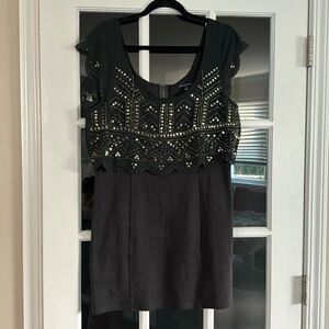 American Eagle mini dress size large (beaded) black